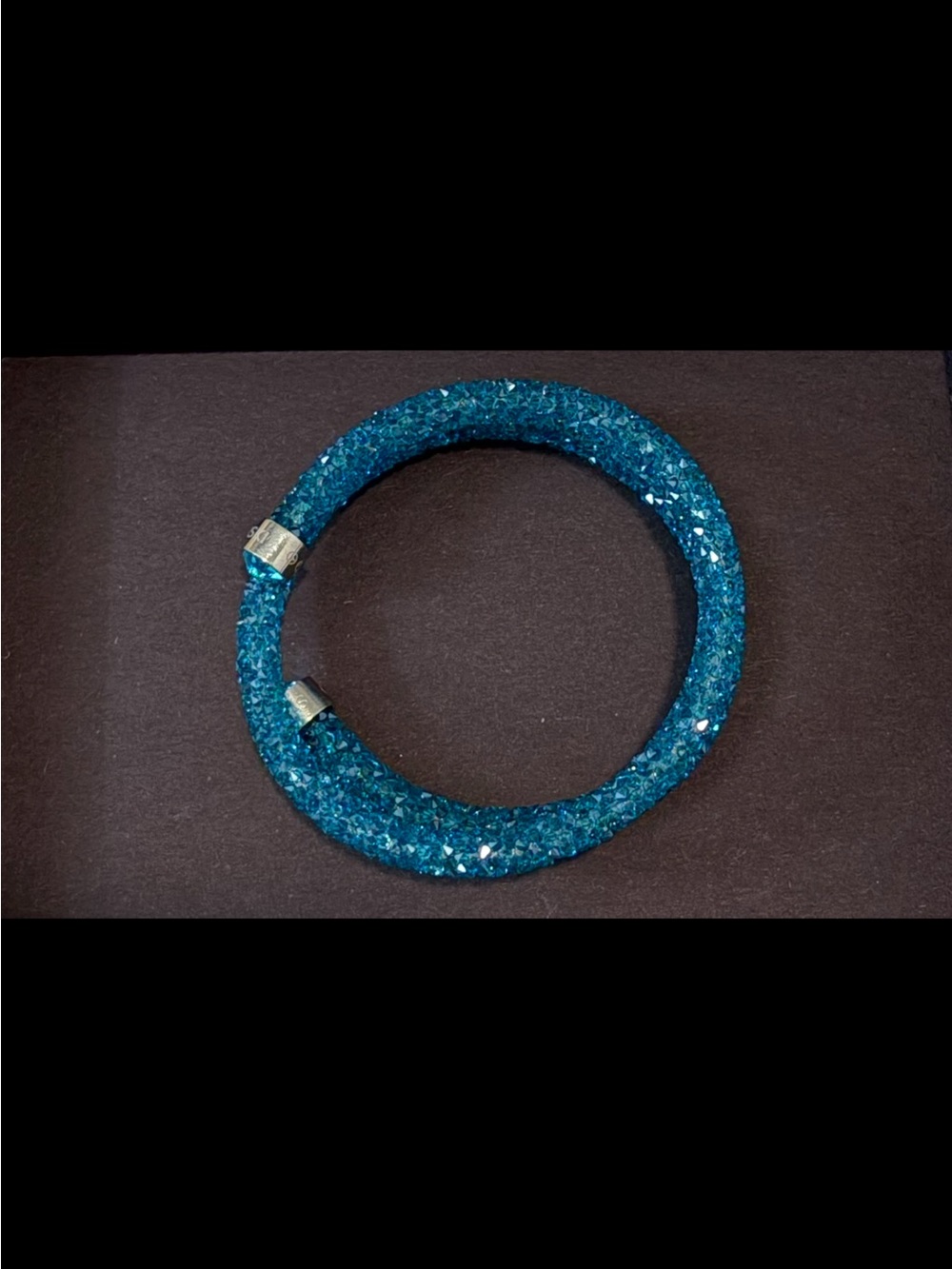 Swarovski Blue Crystal Bangle Bracelet/Choker